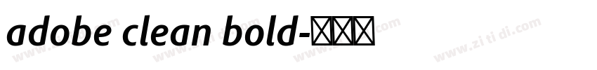 adobe clean bold字体转换